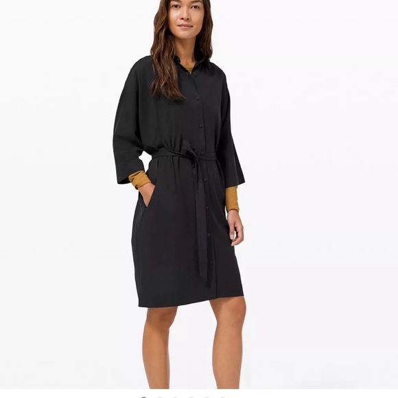 lululemon athletica Dresses & Skirts - Lululemon Athletics Women’s Perfectly Poised Dress black sz 4 READ DESCRIPTION